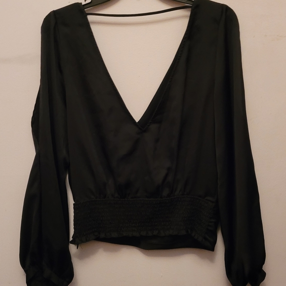 BEBE Slit Sleeve Blouse - Picture 4 of 5